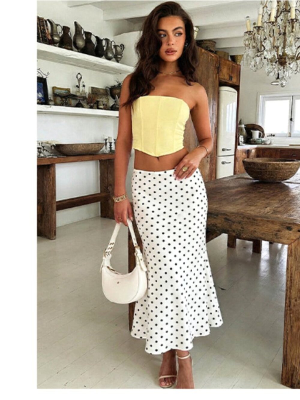 Silk Midi Skirt